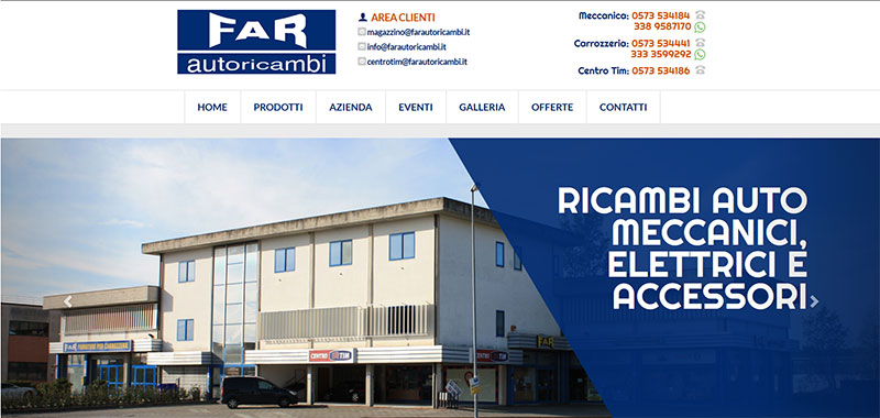 Far Autoricambi S.p.a. - Coroporate WebSite